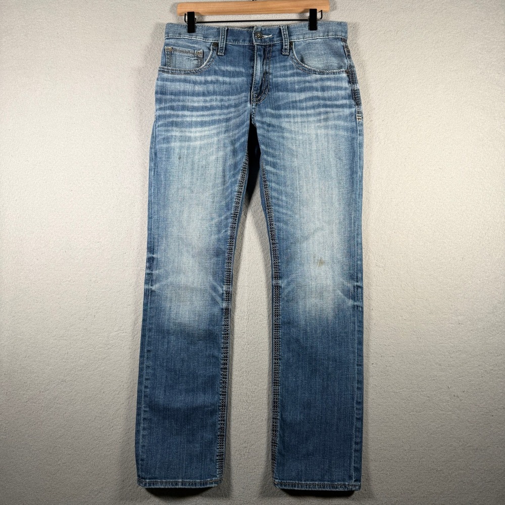 BKE Jake Mens Straight Leg Medium Wash Denim Jeans Blue 32x31 AVC16126
